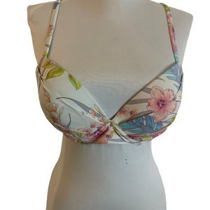 Women's  Raisins Floral Bikini Top Size Medium